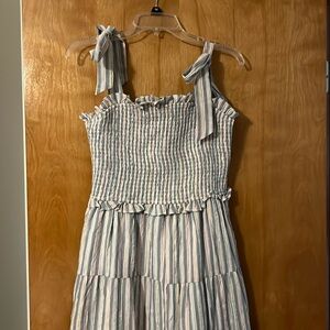 Blue and Pink stripped dress